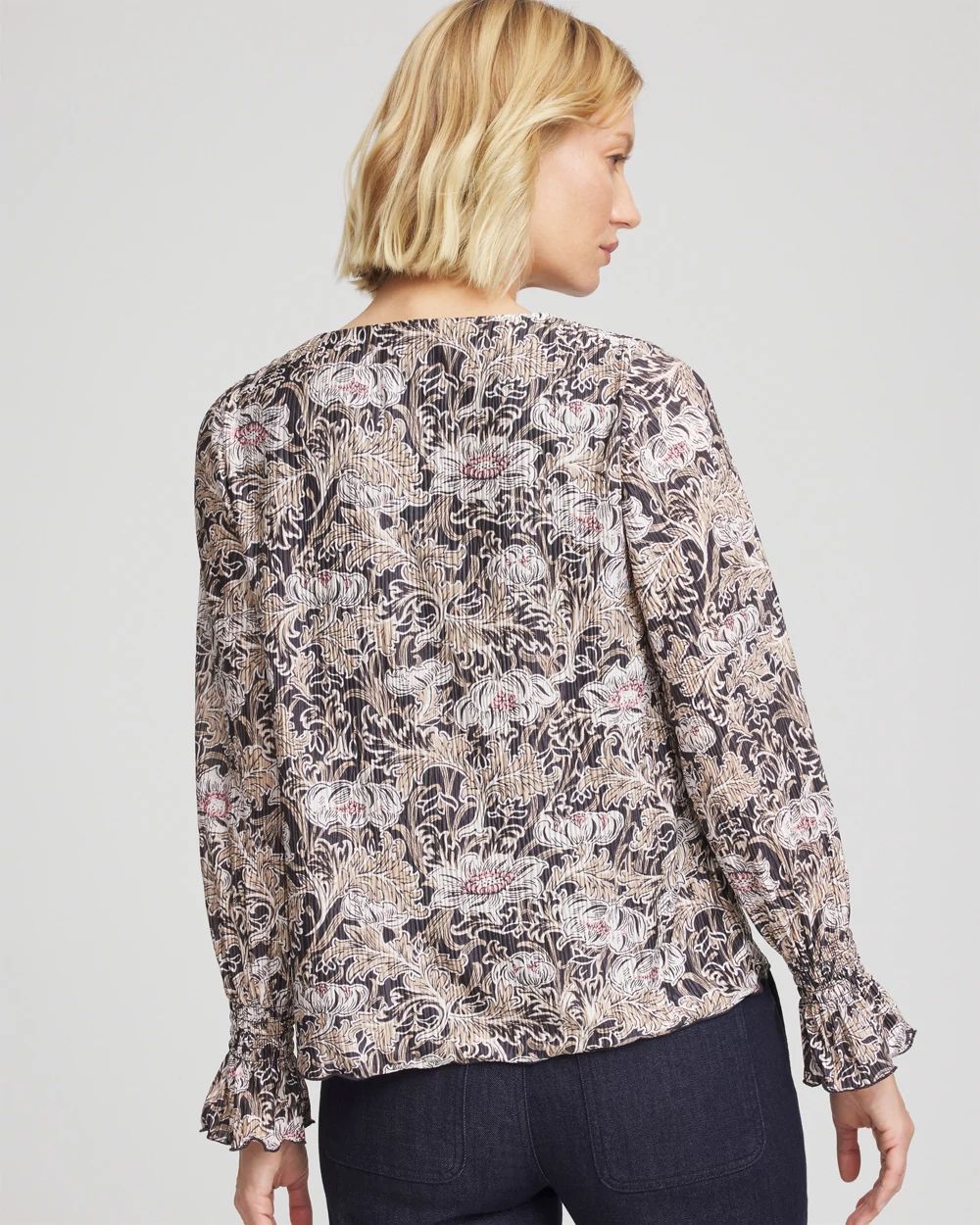 Bloom Crinkle Bodre Top | Chico's